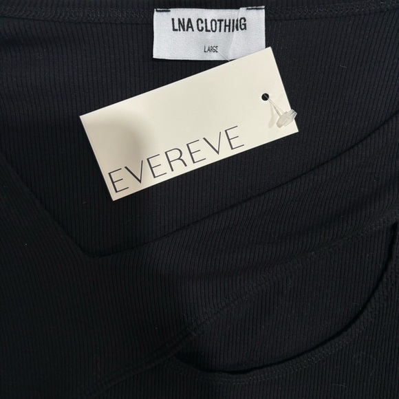 LNA Black Long Sleeve Top - Picture 3 of 7